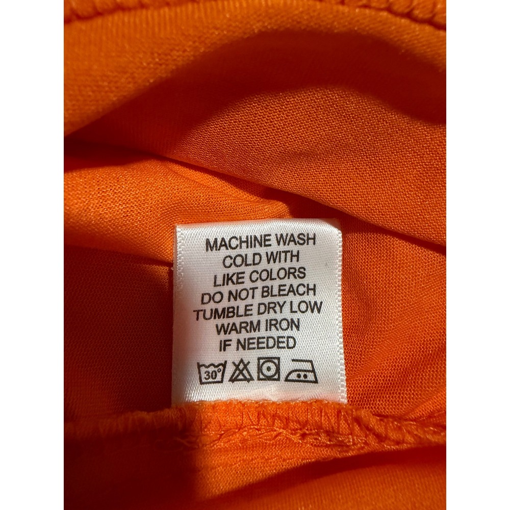 Forever 21 Girl Soul Orange Ruffle Off Shoulder Tiered Maxi Dress Plus 2X NWT - Picture 8 of 8